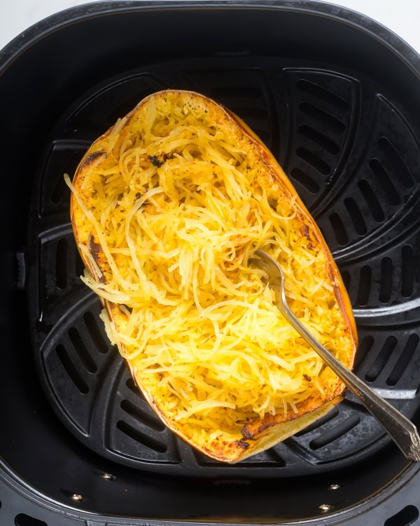 Air fryer spaghetti squash