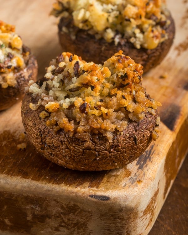 Air fryer stuffed mushrooms