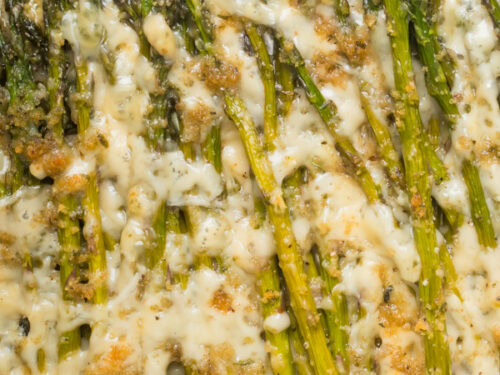 Baked parmesan asparagus