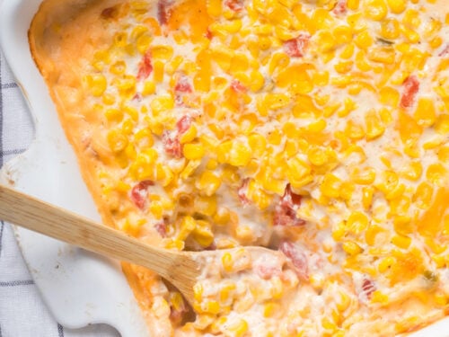 Corn casserole with cream cheese