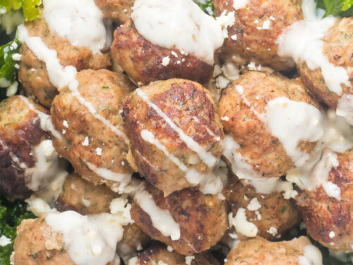 Greek turkey meatballs