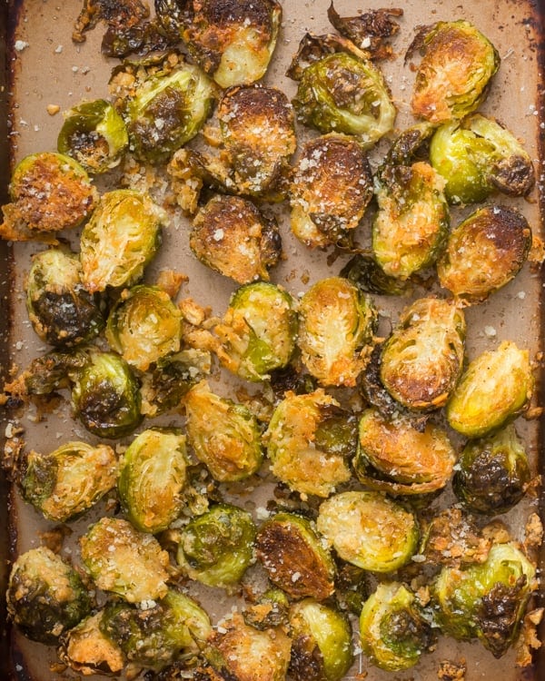 Parmesan Crusted Brussel Sprouts