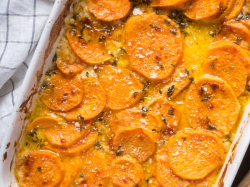 Scalloped sweet potatoes