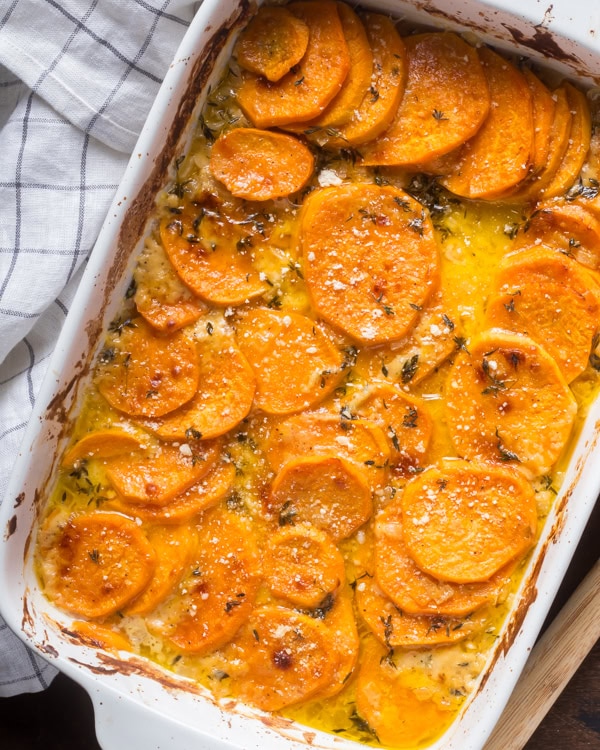 Scalloped sweet potatoes