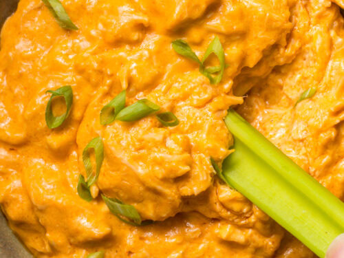 Cottage cheese buffalo chicken dip