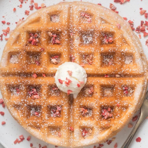 Strawberry waffles