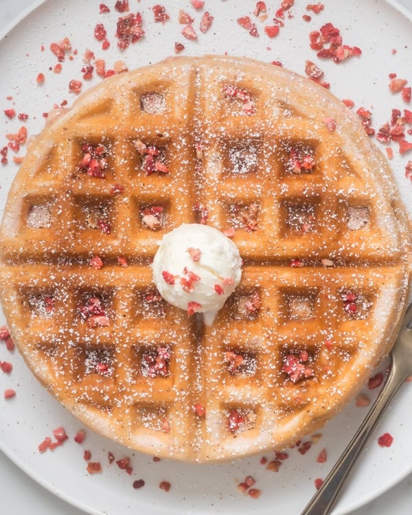 Strawberry waffles