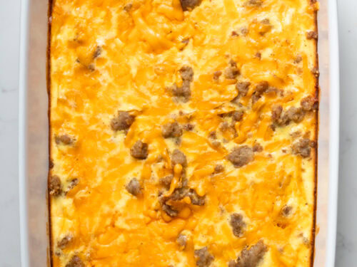 Crescent roll breakfast casserole