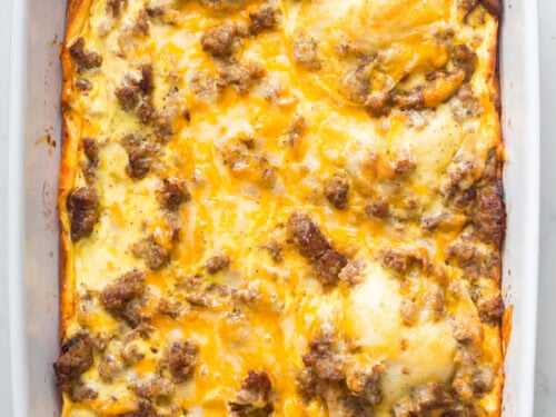 Biscuit breakfast casserole