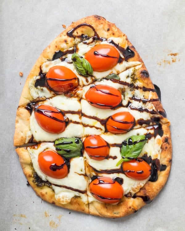 Caprese flatbread