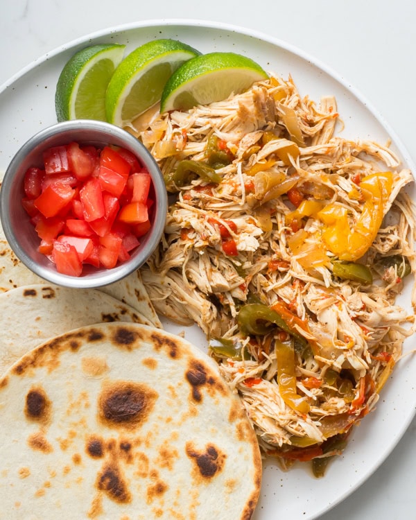 Crockpot chicken fajitas