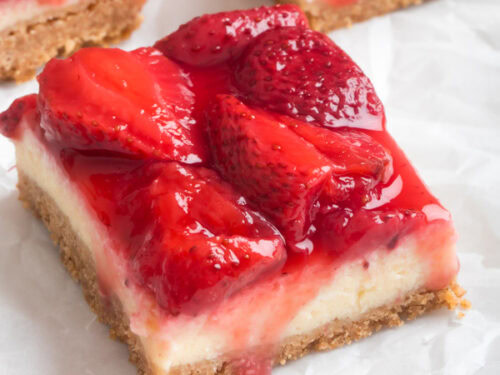 Strawberry cheesecake bars