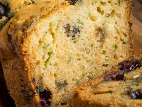 Blueberry zucchini bread