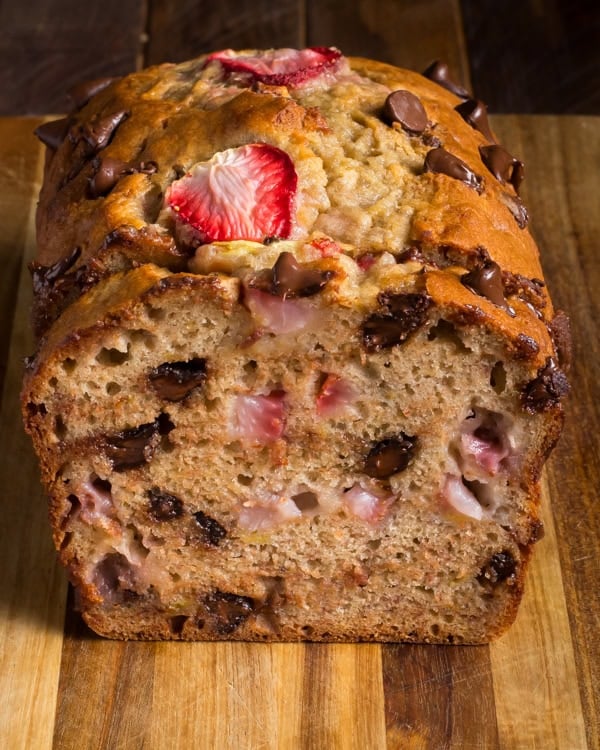Strawberry banana bread