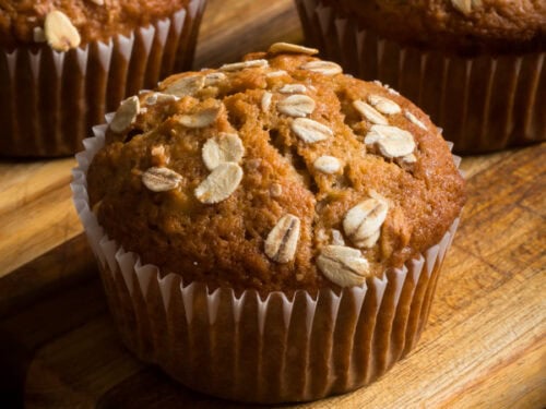 banana oatmeal muffins