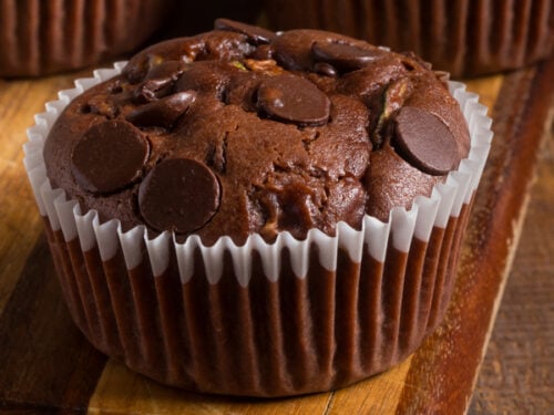 chocolate zucchini muffins