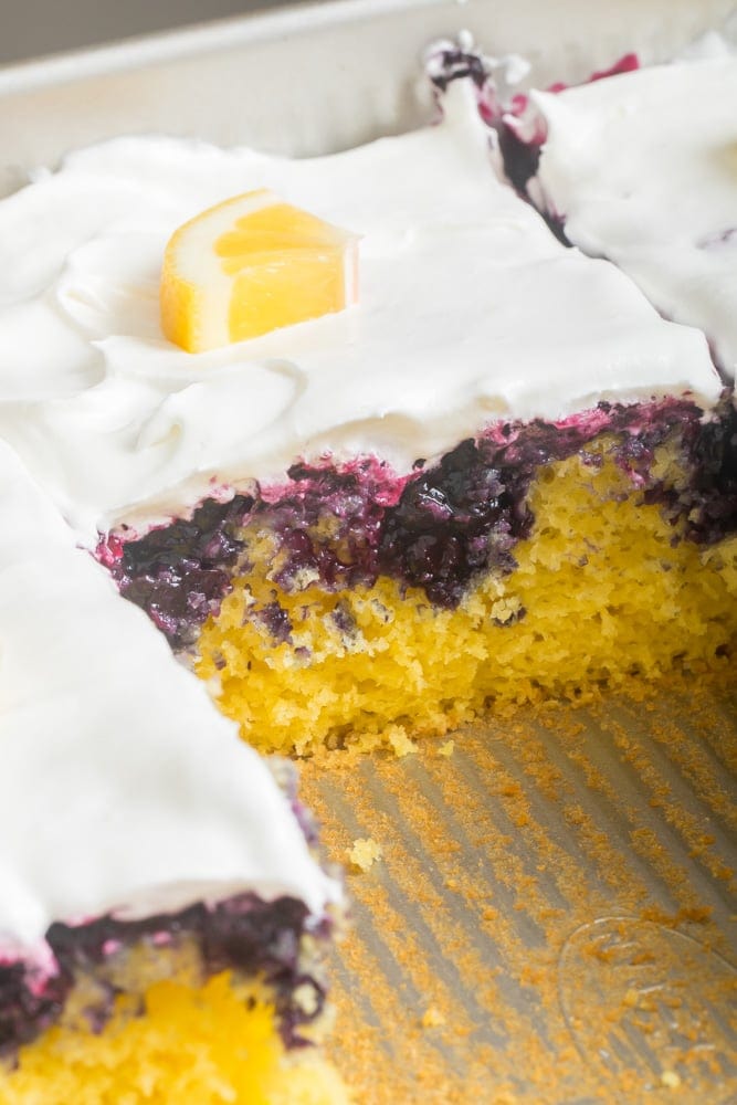 Lemon Blueberry Poke Cake 1 Lemon blueberry poke cake
