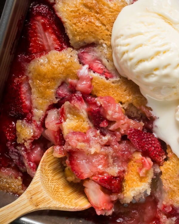 strawberry cobbler