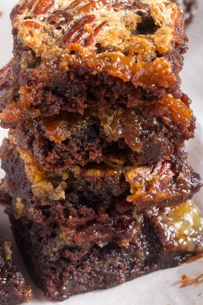 Pecan Pie Brownies 2 pecan pie brownies