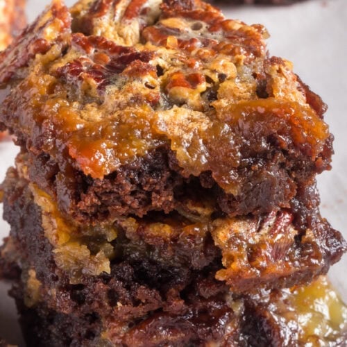 Pecan Pie Brownies 3 pecan pie brownies