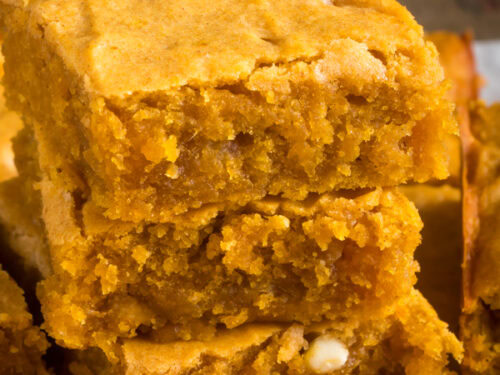 pumpkin blondies