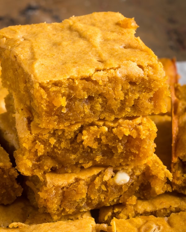 pumpkin blondies