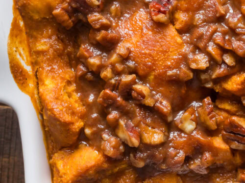 pumpkin bread pudding