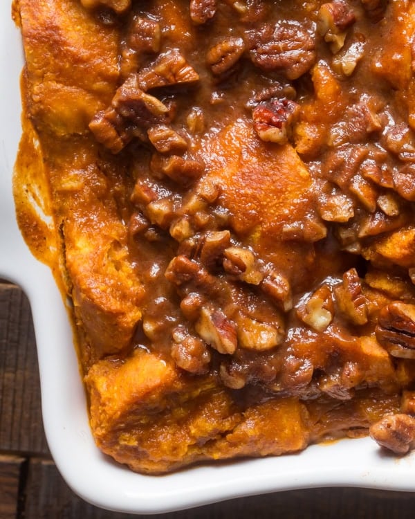 pumpkin bread pudding