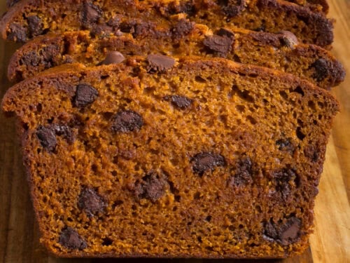 pumpkin chocolate chip bread