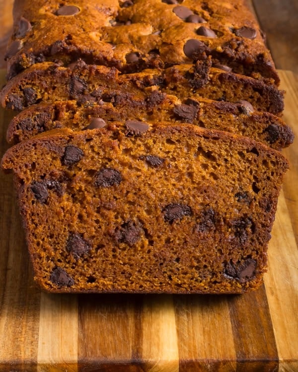 pumpkin chocolate chip bread