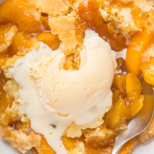 Peach Cobbler Dump Cake 4 peach cobbler dump cake