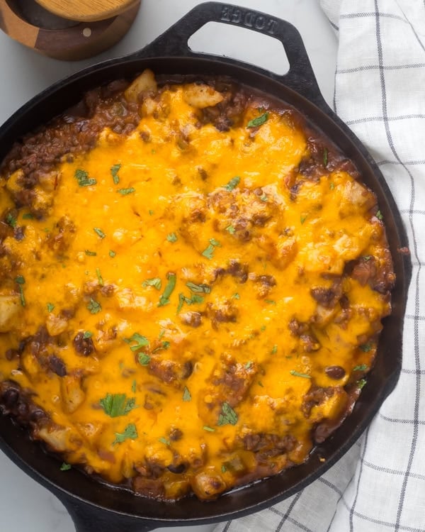 ground beef and potatoes