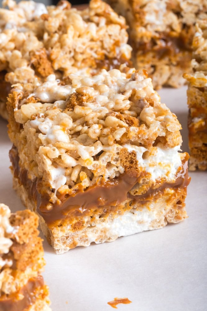 Biscoff Rice Krispy Treats 1 Biscoff rice krispy treats