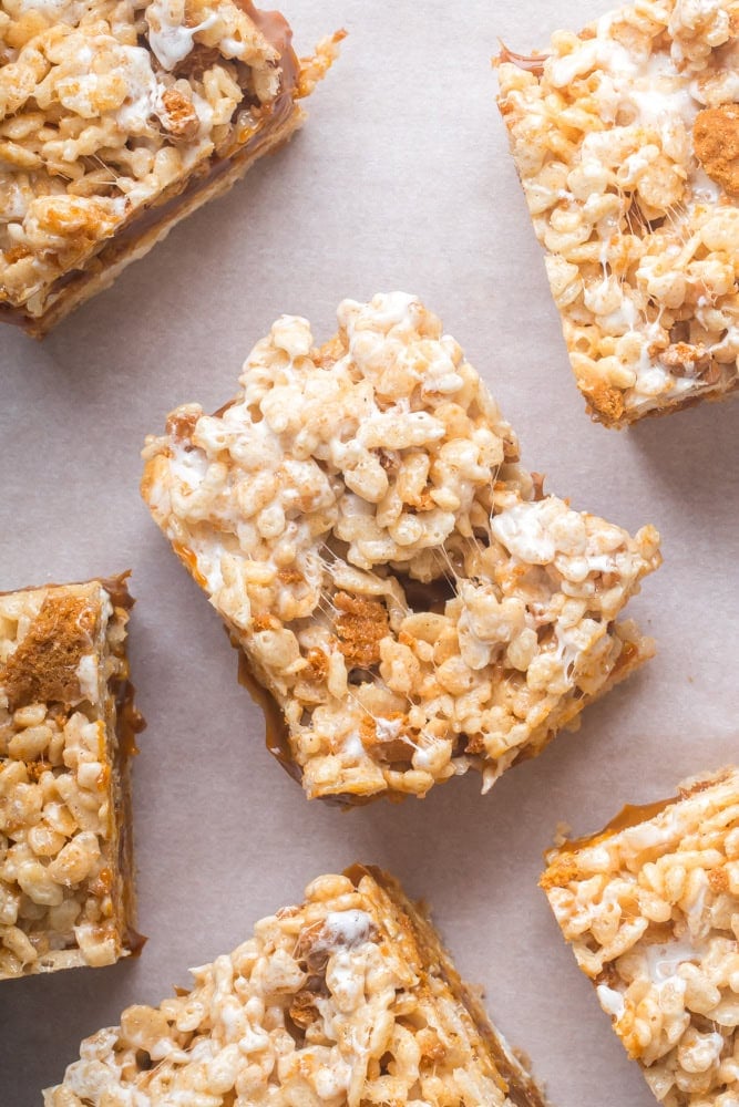 Biscoff Rice Krispy Treats 2 Biscoff rice krispy treats