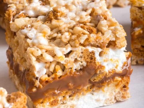 Biscoff rice krispy treats