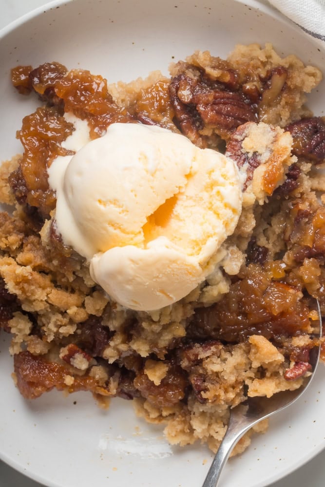 Upside Down Pecan Pie Dump Cake 1 pecan pie dump cake