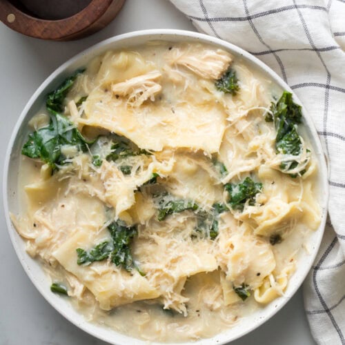 white lasagna soup