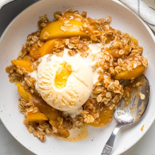 Peach Crisp With Canned Peaches 3 peach crisp with canned peaches