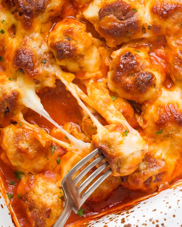 chicken parmesan meatballs