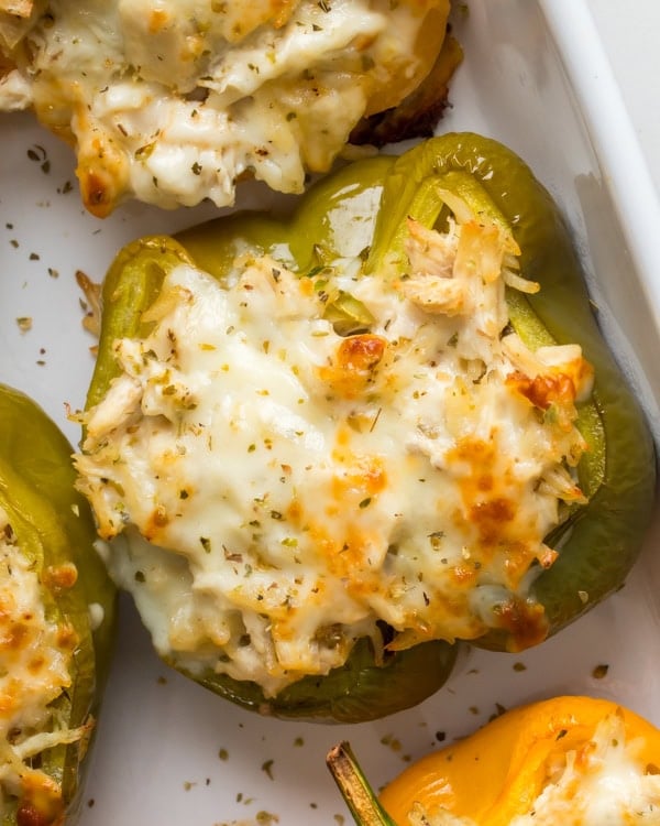 Sugarless Crystals 4 greek chicken stuffed bell peppers