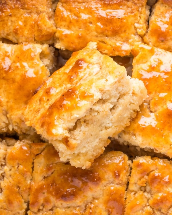 Honey butter swim biscuits