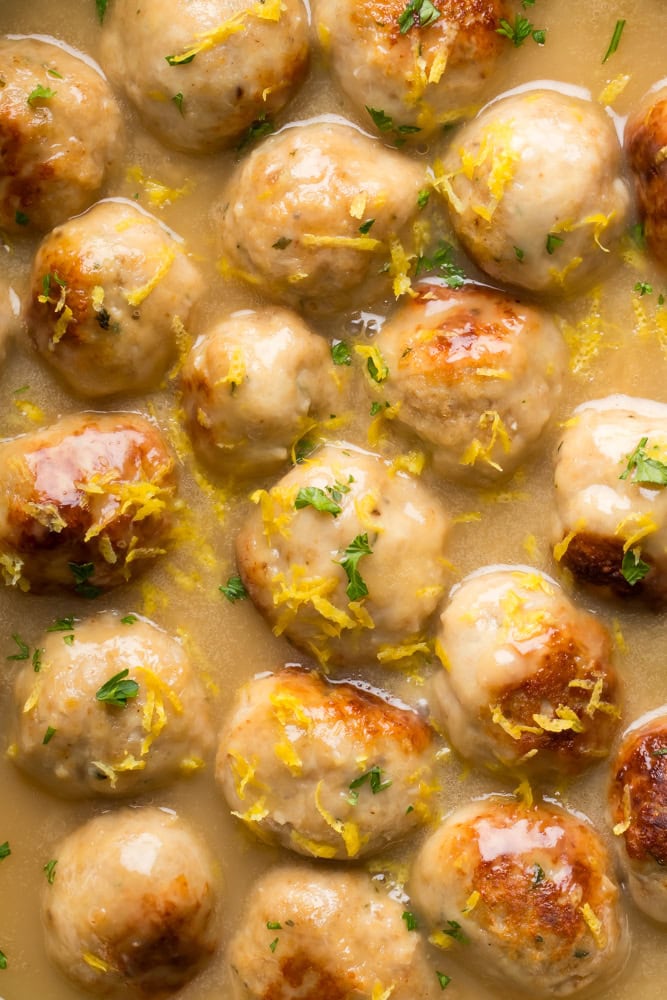 Honey Lemon Chicken Meatballs 1 honey lemon chicken meatballs