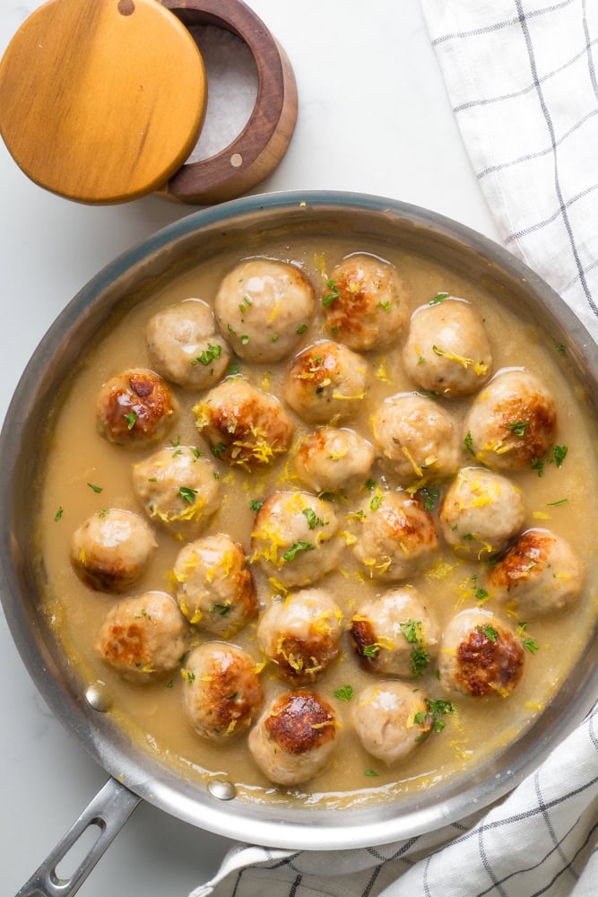 Honey Lemon Chicken Meatballs 3 honey lemon chicken meatballs