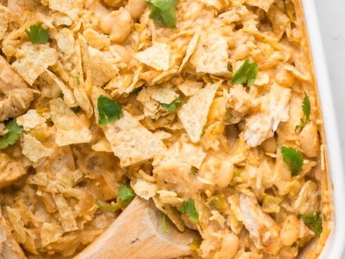 white chicken chili casserole