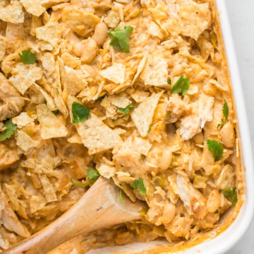 white chicken chili casserole