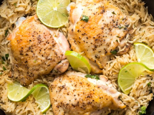 Chicken and coconut lime rice