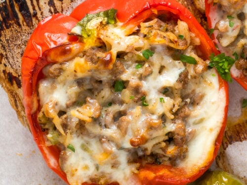 dirty rice stuffed bell peppers