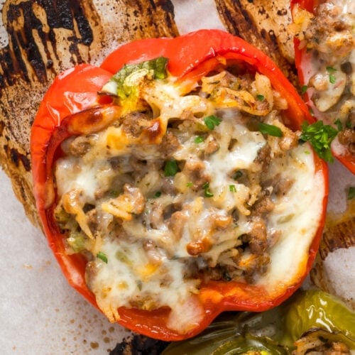 dirty rice stuffed bell peppers