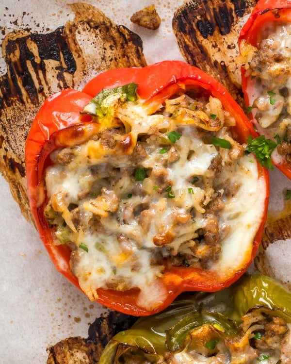 dirty rice stuffed bell peppers