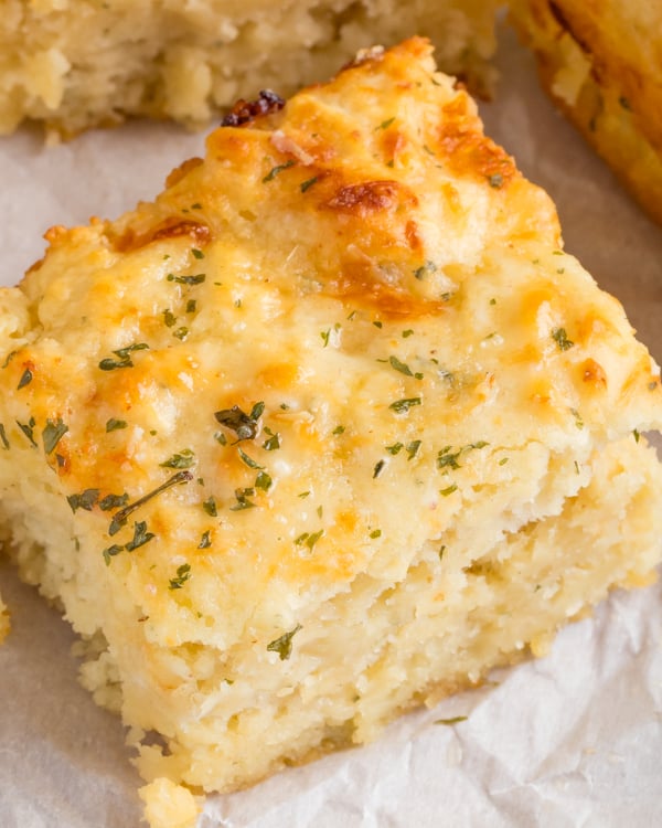 garlic parmesan butter swim biscuits